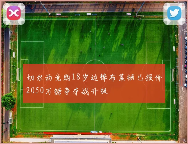 切尔西竞购18岁边锋布莱顿已报价2050万镑争夺战升级